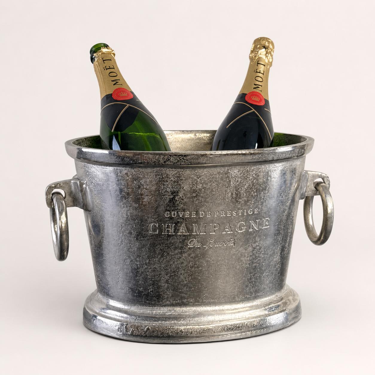 Great Gatsby Raw Cast Engraved Champagne Ice Bucket