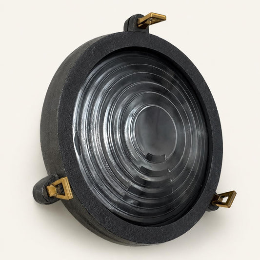 Wroxham - Pewter Round Bulkhead Wall & Ceiling Light - 9 Inch