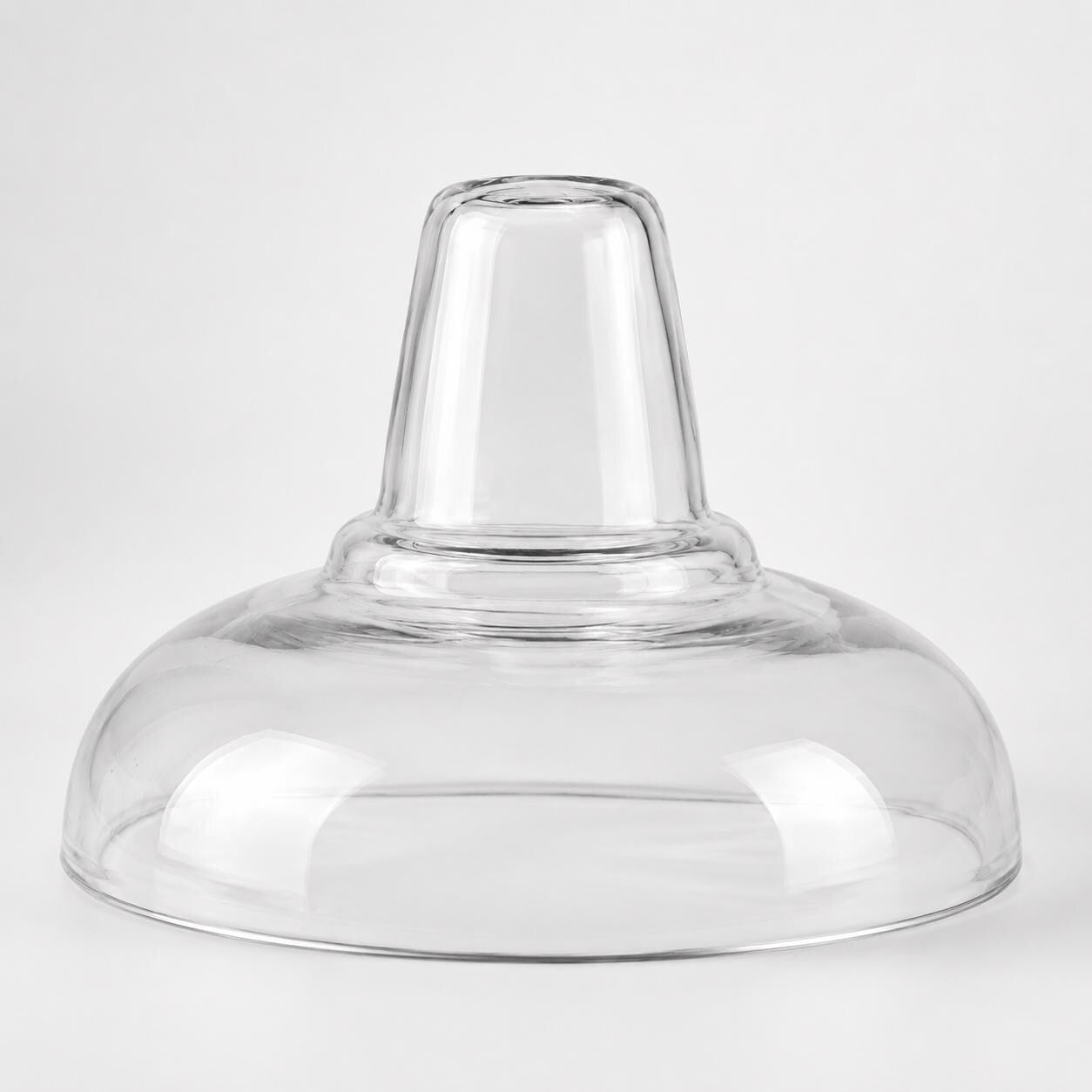 Cawston 11 Inch Solid Glass Lampshade | Vintage Holophane Style Shade