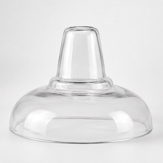 Cawston 11 Inch Solid Glass Lampshade | Vintage Holophane Style Shade