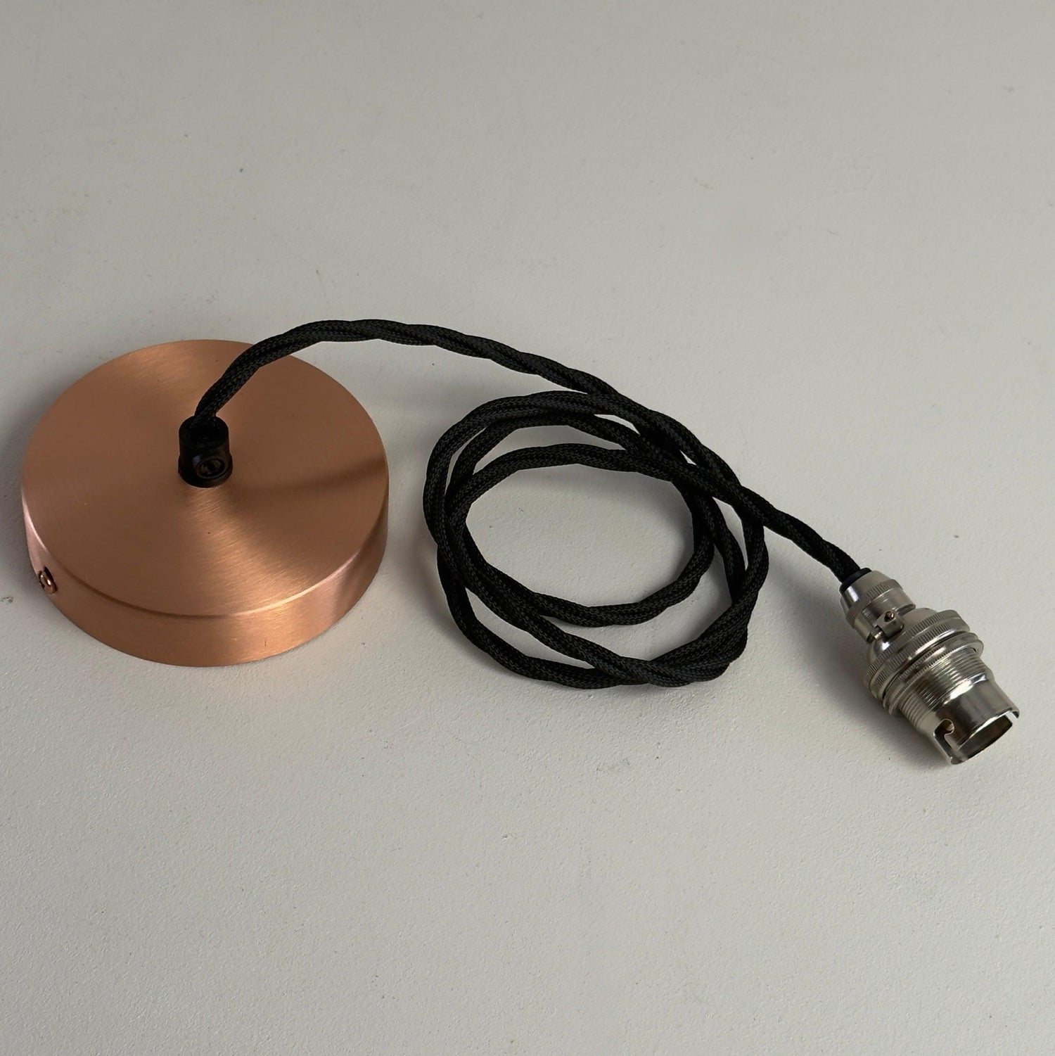 Solid Copper ~ Single Drop Pendant Set B22 | Ceiling Dining Room Light | Kitchen Table Hanging Light