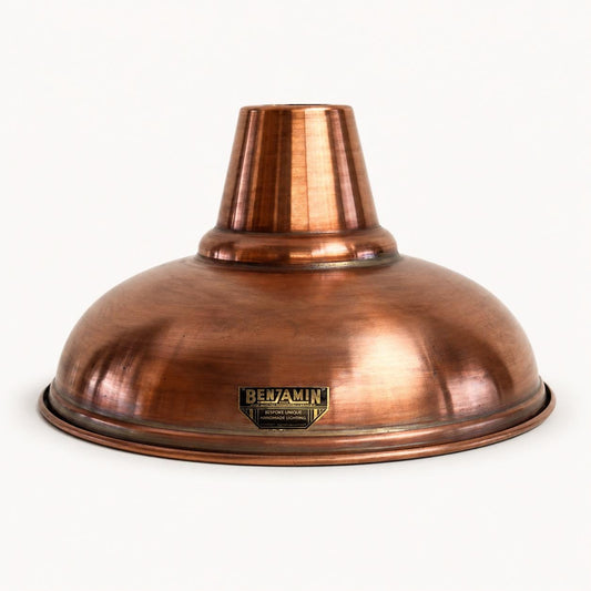 Sedgeford ~ Antique Copper Lampshade Pendant Ceiling Light ~ 12.5 Inch