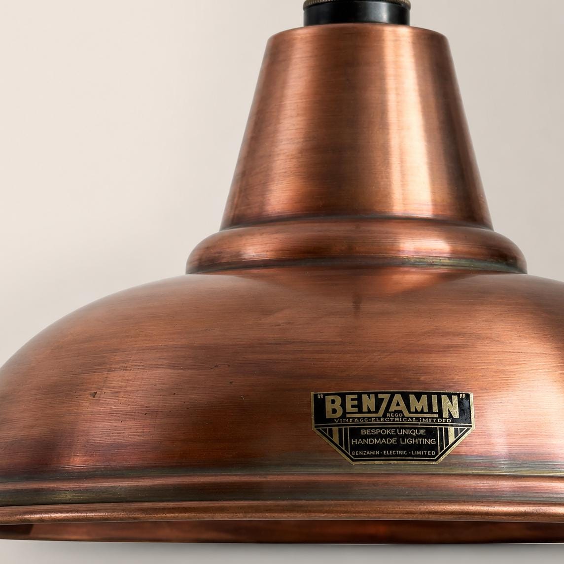 Sedgeford ~ Antique Copper Lampshade Pendant Ceiling Light ~ 12.5 Inch