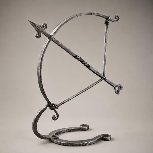 Wrought Iron Archer Sculpture | Heritage Bow & Arrow Ornament