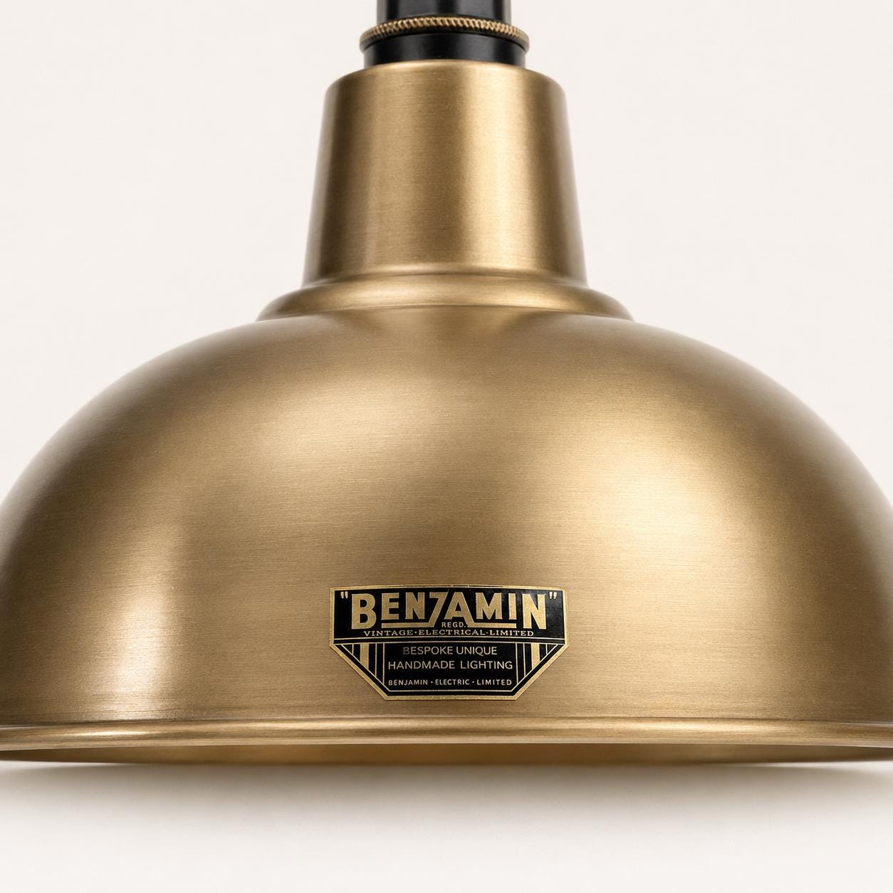 Salthouse - Antique Brass Dome Shade Light Pendant - 10 Inch