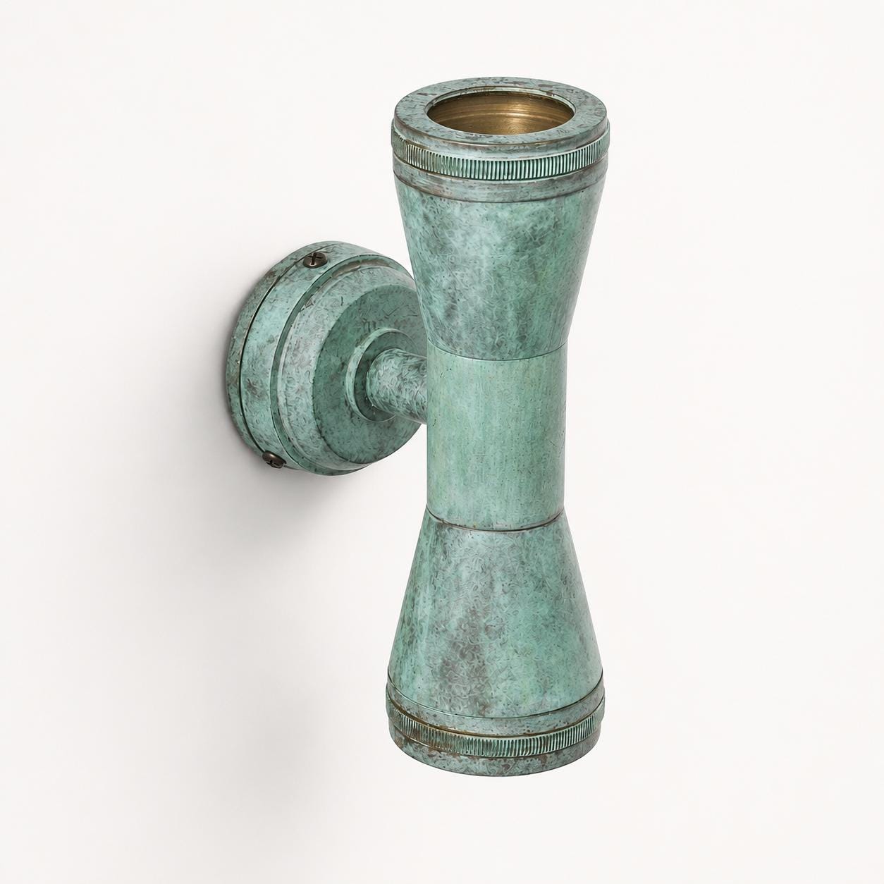 Verdigris Solid Brass Up & Down Outdoor Wall Light - IP65