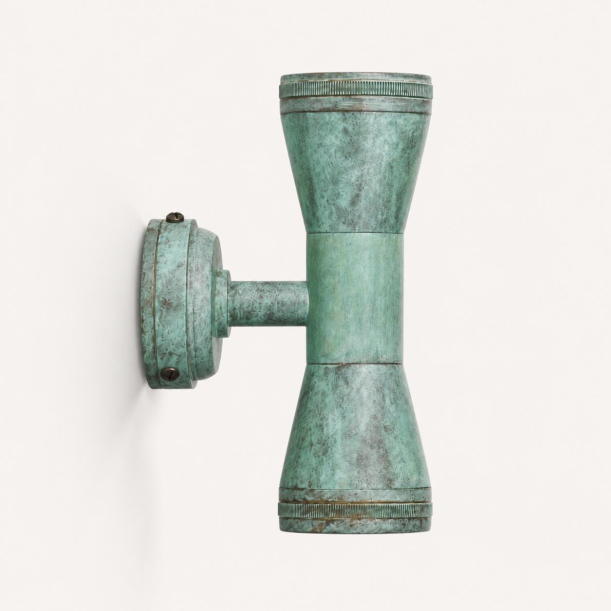 Verdigris Solid Brass Up & Down Outdoor Wall Light - IP65