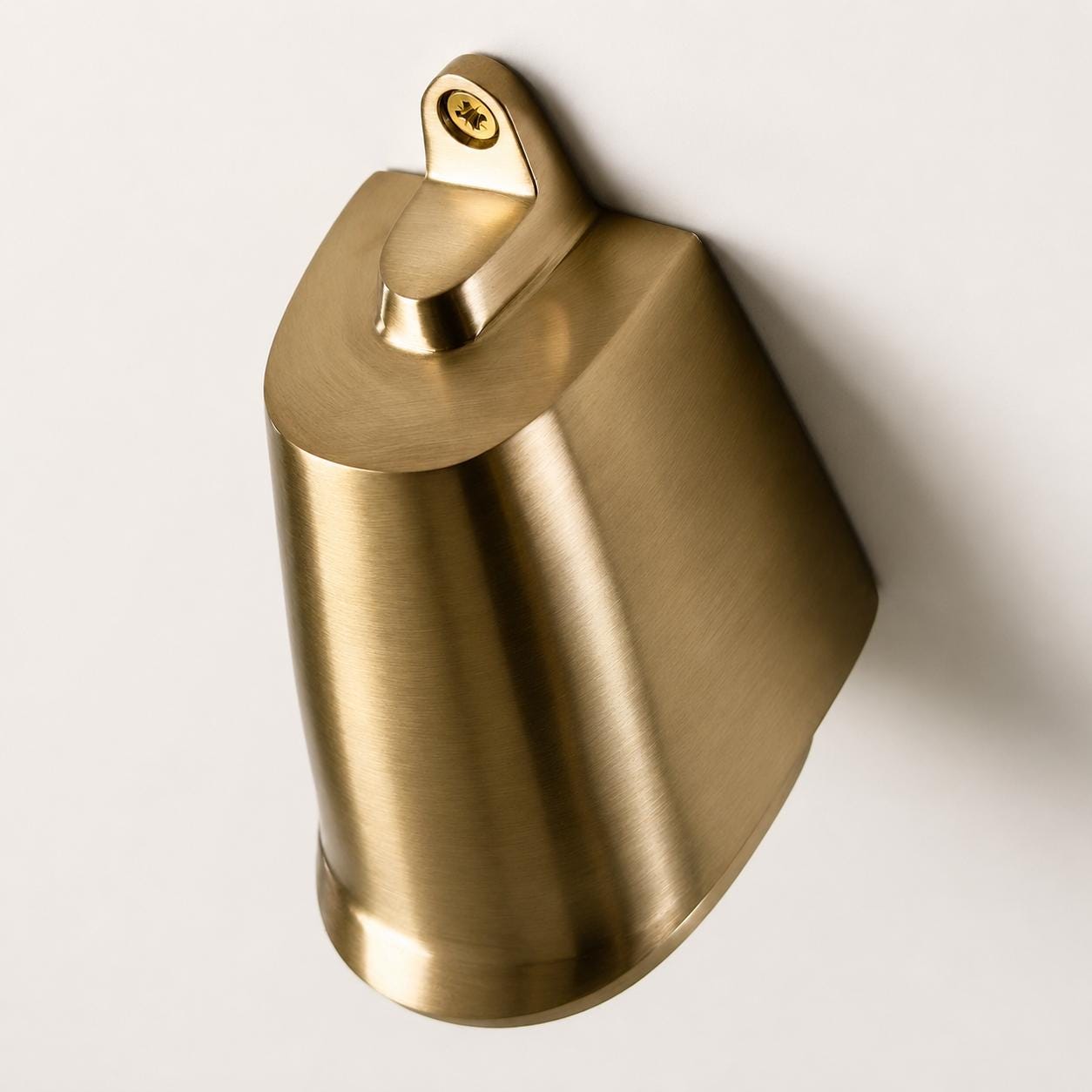 Holt Solid Raw Brass Outdoor Wall Light - IP54