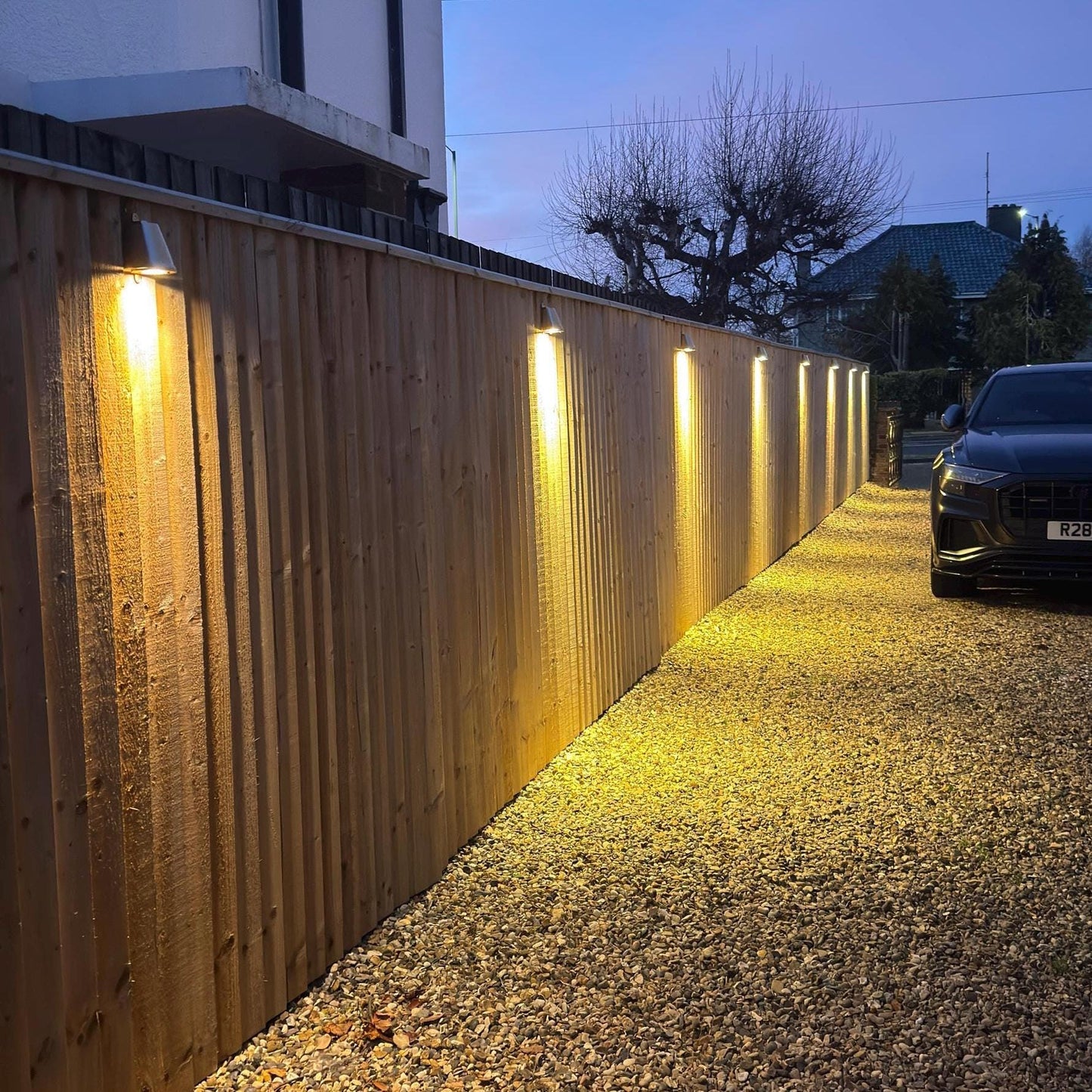Holt ~ Raw Solid Brass Mast Down Wall Light Mains LED Outdoor & Bathroom