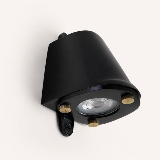 Holt Matt Black Mast Down Wall Light - IP54