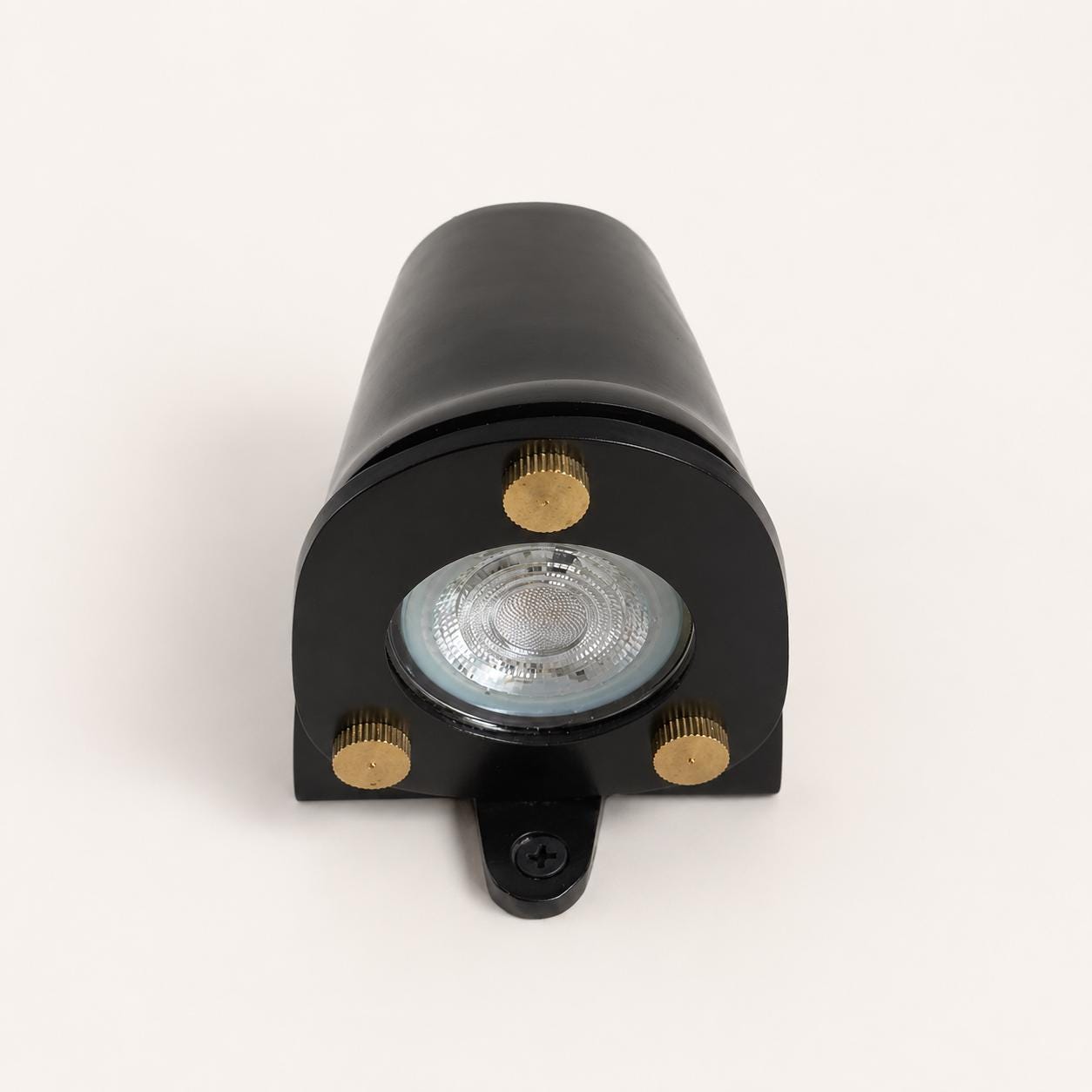 Holt Matt Black Mast Down Wall Light - IP54