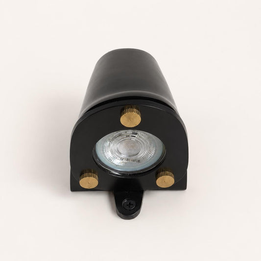 Holt Matt Black Mast Down Wall Light - IP54