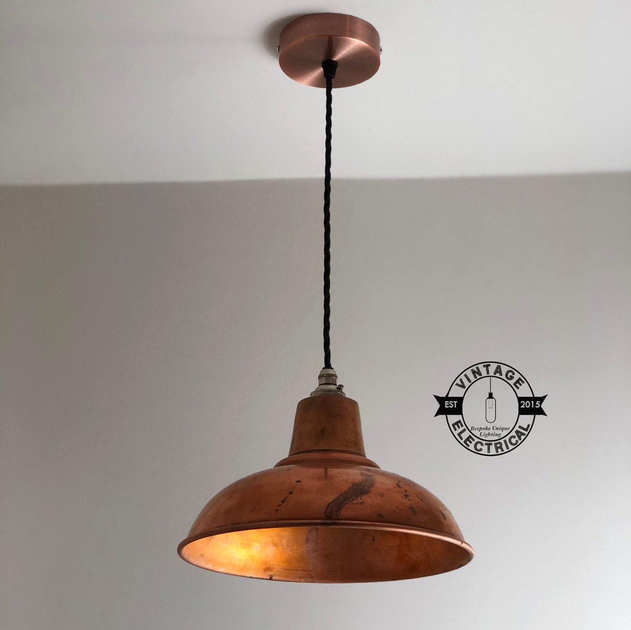 Salthouse ~ Solid Steel Industrial Shade Pendant Set Light | Ceiling Dining Room | Kitchen Table | Vintage Edison Filament Bulb | 10 Inch
