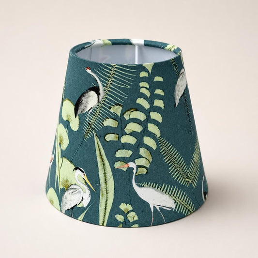 Flamingo Lampshade - Blue & Green 17cm Table and Wall Light Shade