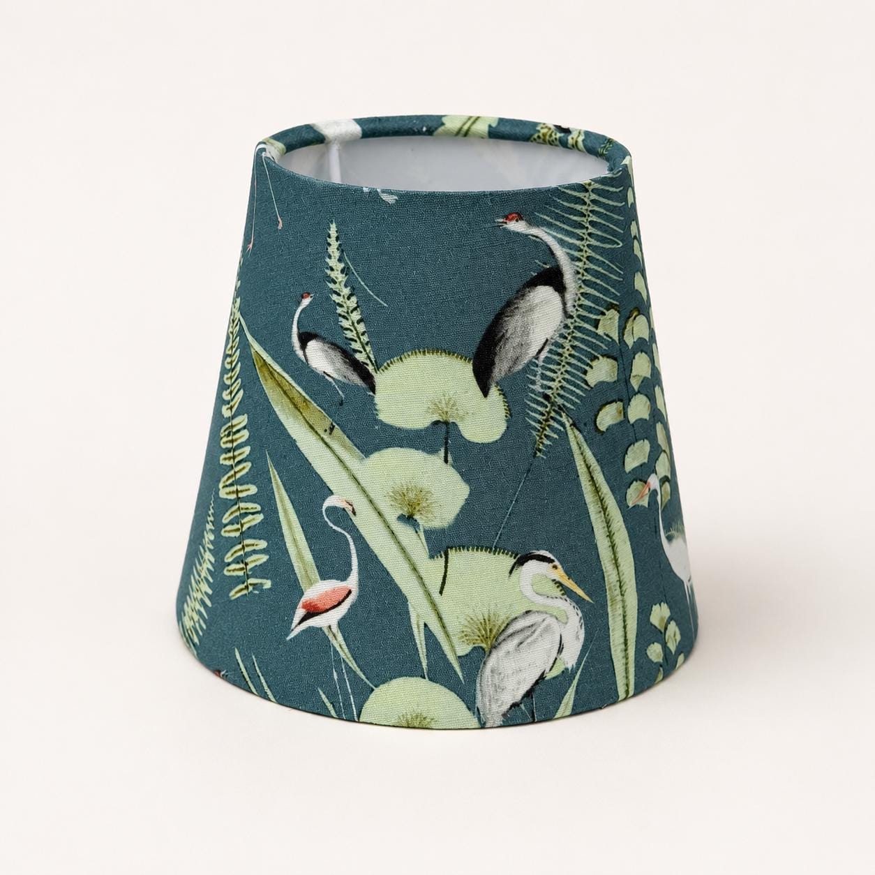 Flamingo Lampshade - Blue & Green 17cm Table and Wall Light Shade