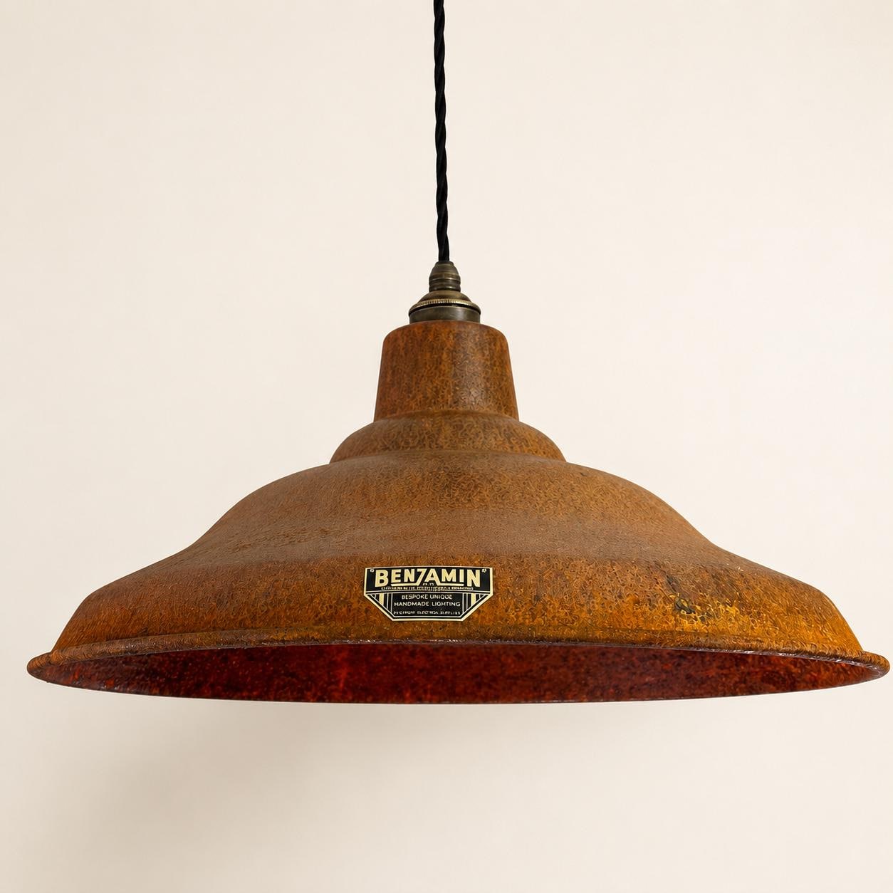 Bawsey Rusted Lampshade Pendant Light - 16 Inch
