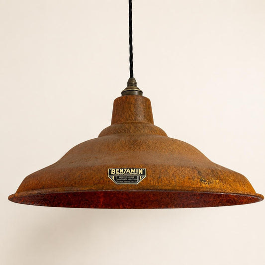 Bawsey Rusted Lampshade Pendant Light - 16 Inch