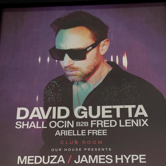 Hï Ibiza ~ David Guetta Genuine Official Framed Dj Artwork Travel Poster | Luxury Black Frame