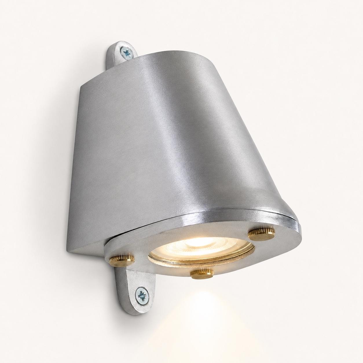 Holt Sandblasted Aluminium Mast Down Outdoor Wall Light - IP54