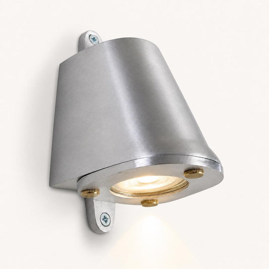 Holt Sandblasted Aluminium Mast Down Outdoor Wall Light - IP54