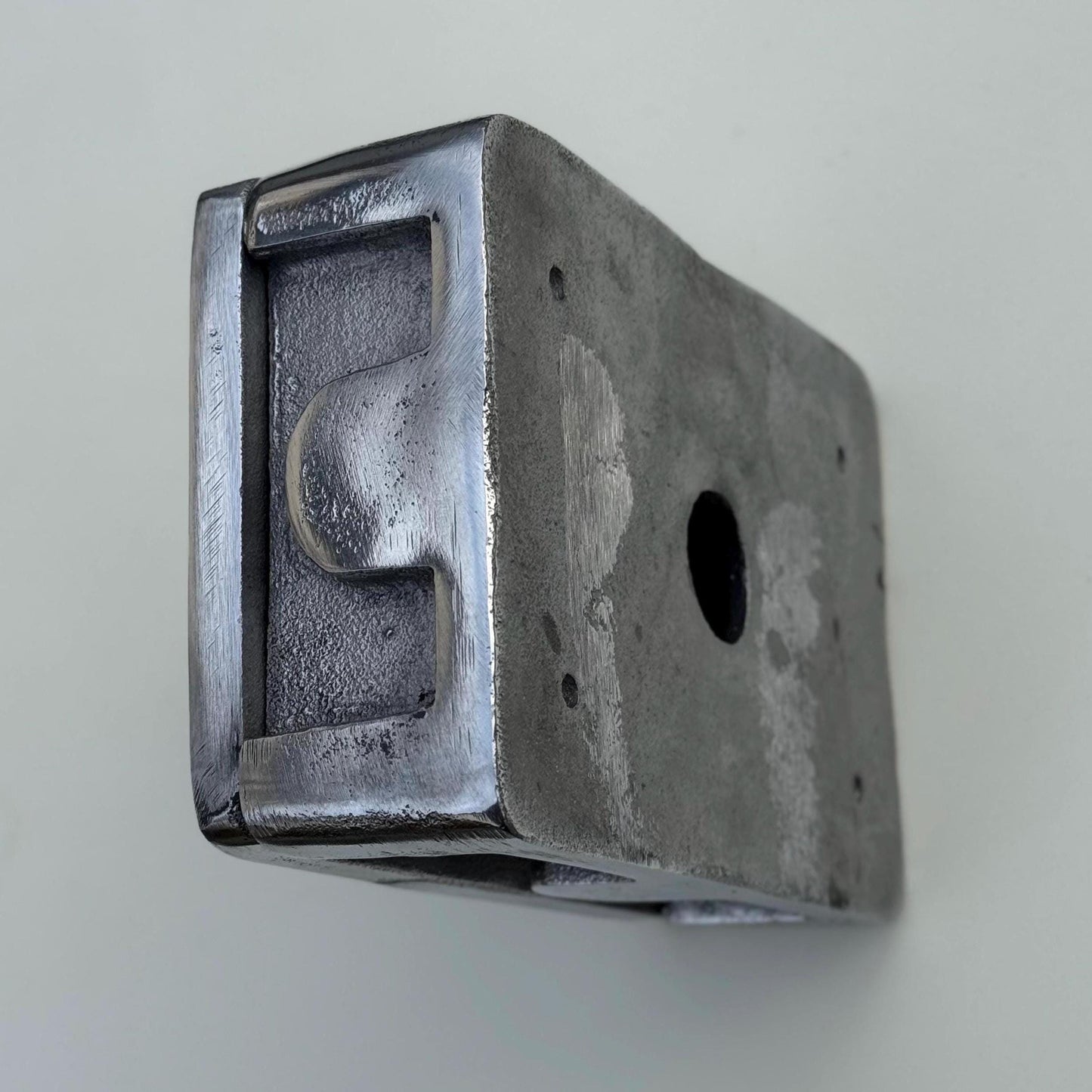 Black Nickel Double Switched 13A Power Socket 230V 13A 2 Gang 2G Solid Cast Metal Conduit Switch Industrial