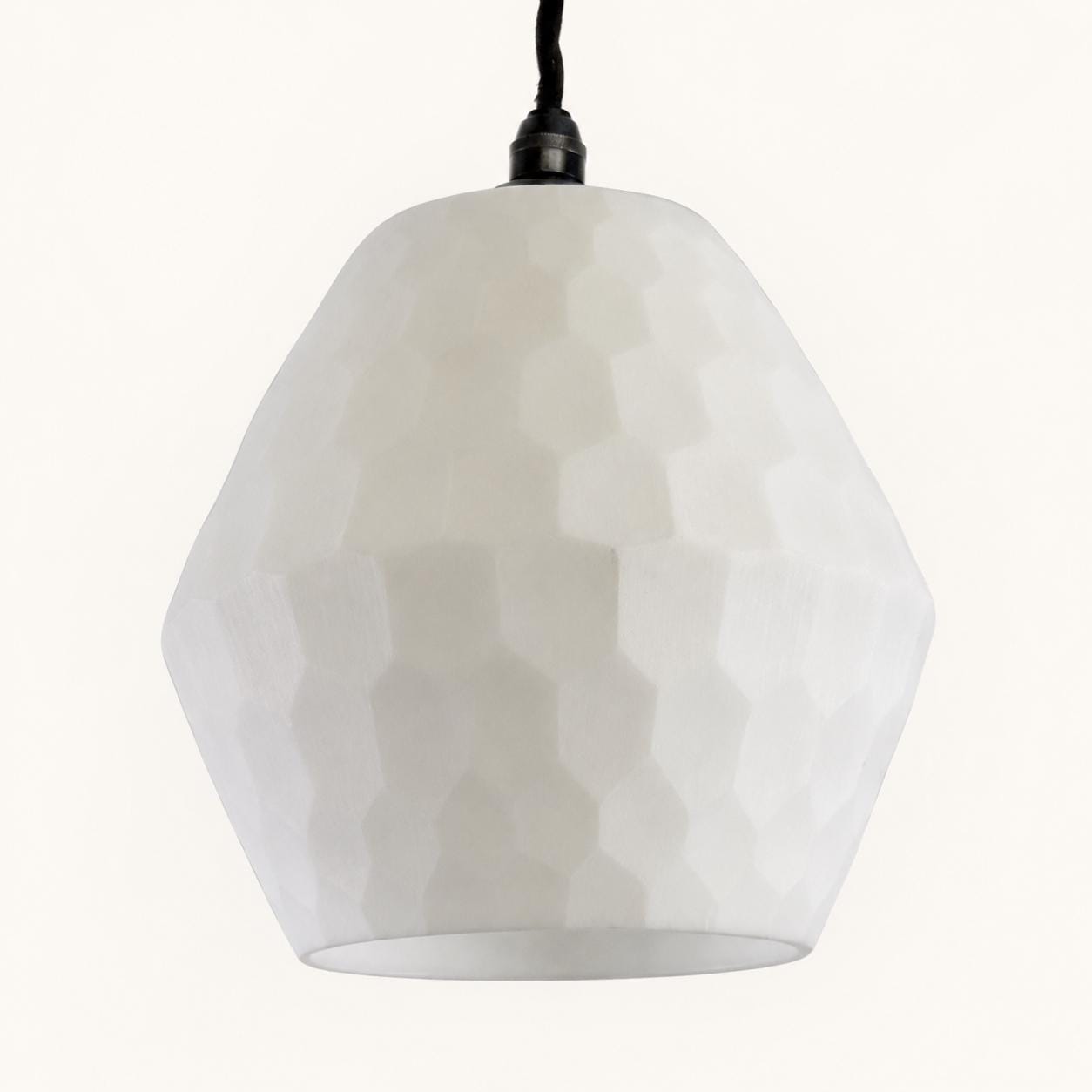Opal Prismatic Glass Pendant Light