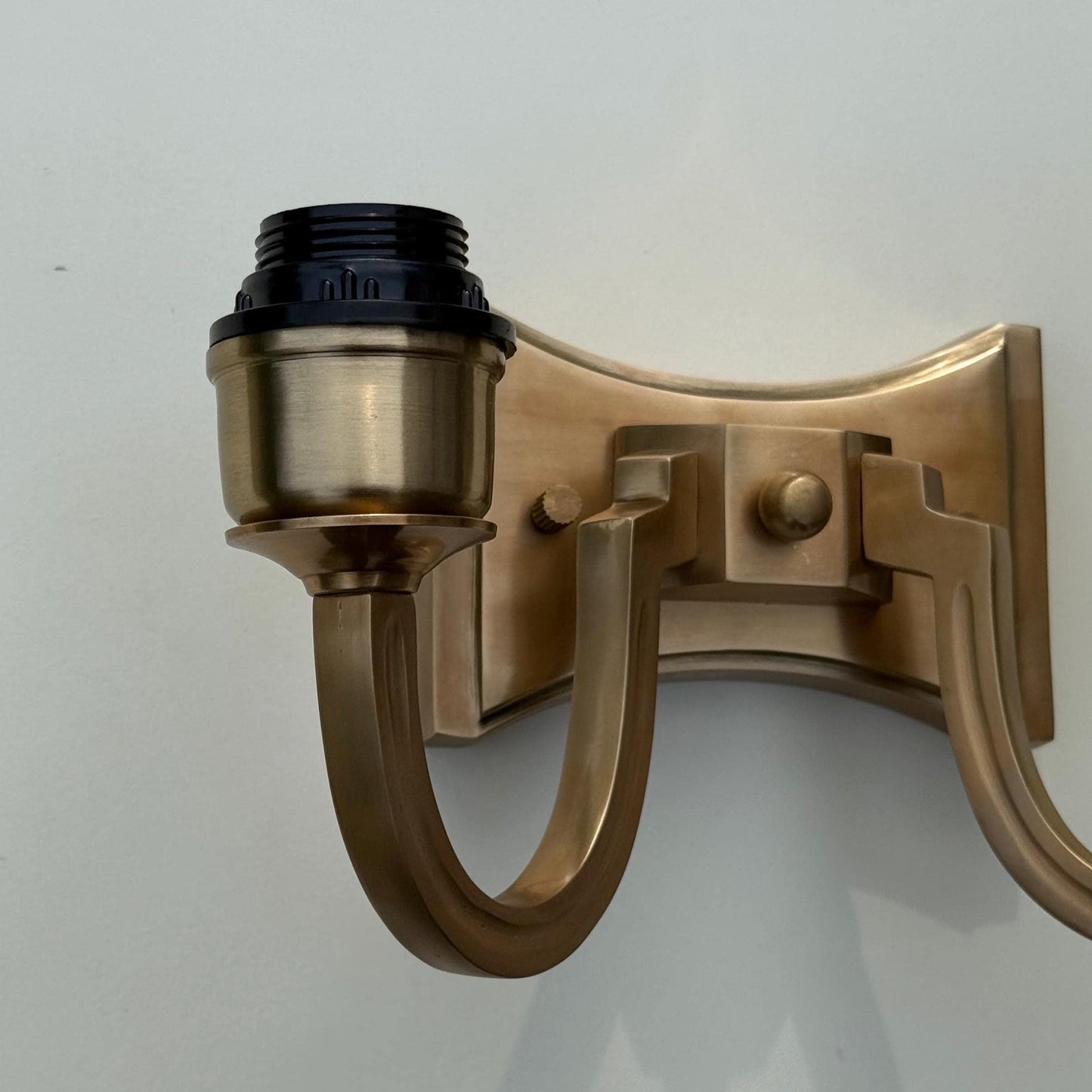 Double Antique Brass Wall Sconce Industrial Vintage Light *Factory Second*