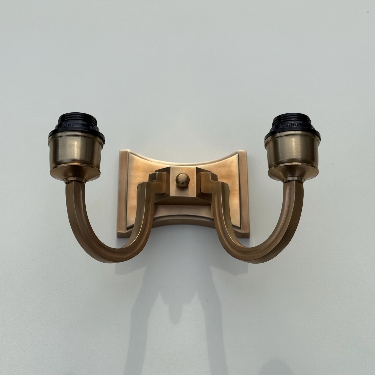 Double Antique Brass Wall Sconce Industrial Vintage Light *Factory Second*