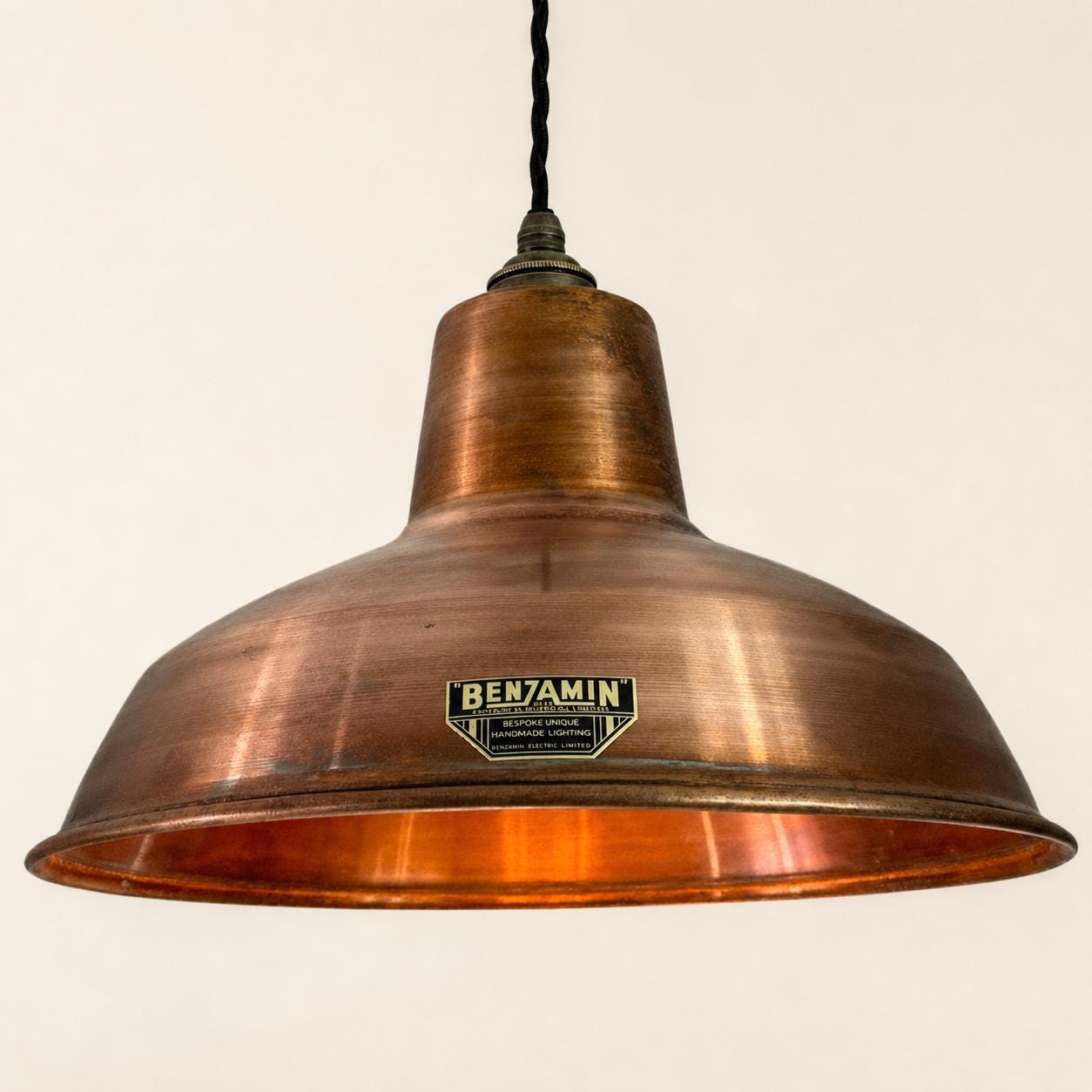 Filby Antique Copper RLM Lampshade Pendant Light - 12.5 Inch