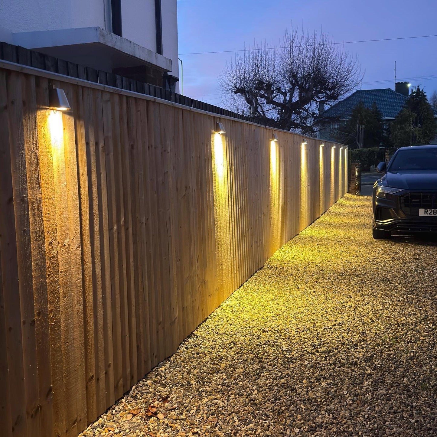 Holt ~ Raw Solid Brass Mast Down Wall Light Mains LED Outdoor & Bathroom