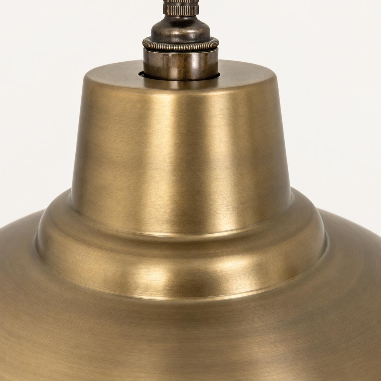 Salthouse XL Antique Brass Dome Lampshade Pendant Light 14.5 Inch