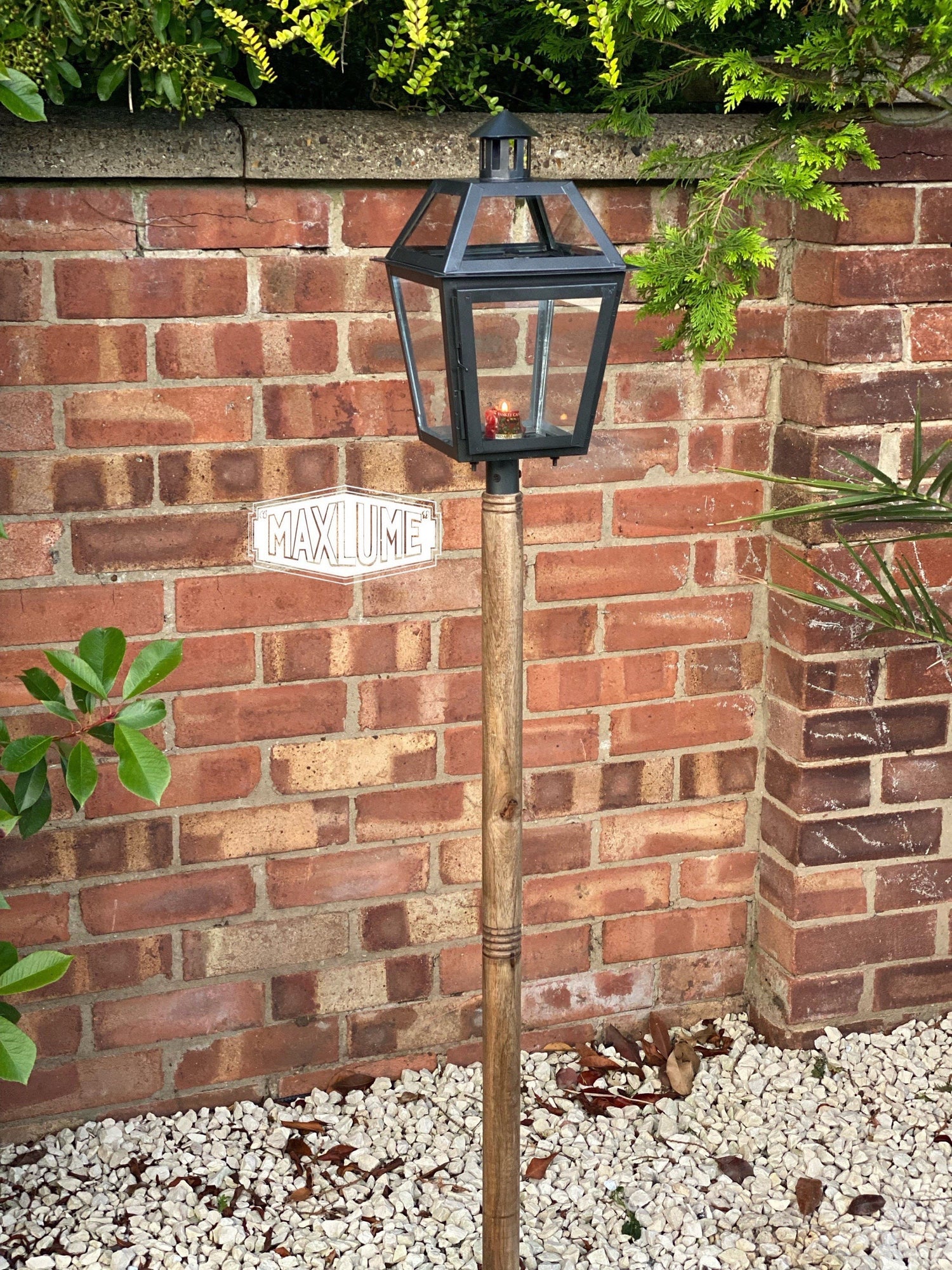 Industrial store candle lantern