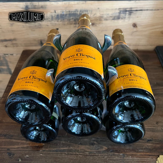 6 Bottle Wine Rack Holder Solid Cast | Wine | Champagne Storage by Maxlume