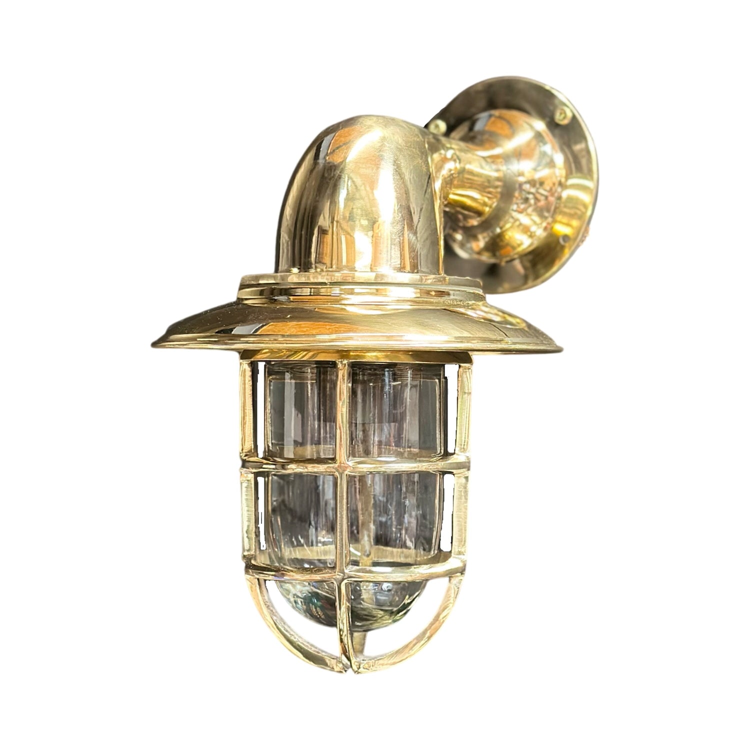Caged bulkhead wall light deals